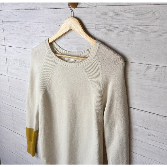 Anthropologie Sweater Womens Size XS Ivory & Mustard Cuffs Rebekah Tunic - Picture 9 of 16